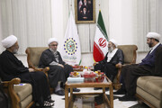 L’ayatollah Hussein Matouq rencontre le secrétaire général de l’Assemblée mondiale d’AhlulBayt à Qom après sa condamnation à mort au Koweït