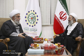 Informe fotográfico | Encuentro del ayatolá Maatuq con el secretario general de la Asamblea Mundial de Ahl al-Bayt (PB)