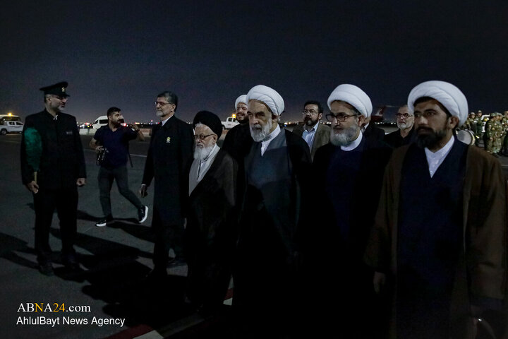 استقبال از شیوخ عشایر عراق در فرودگاه شهید هاشمی‌نژاد مشهد