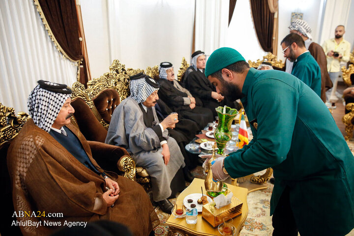 استقبال از شیوخ عشایر عراق در فرودگاه شهید هاشمی‌نژاد مشهد