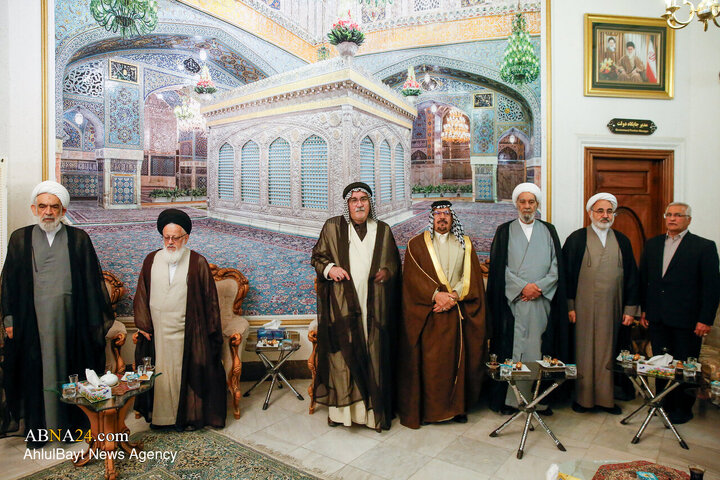 استقبال از شیوخ عشایر عراق در فرودگاه شهید هاشمی‌نژاد مشهد