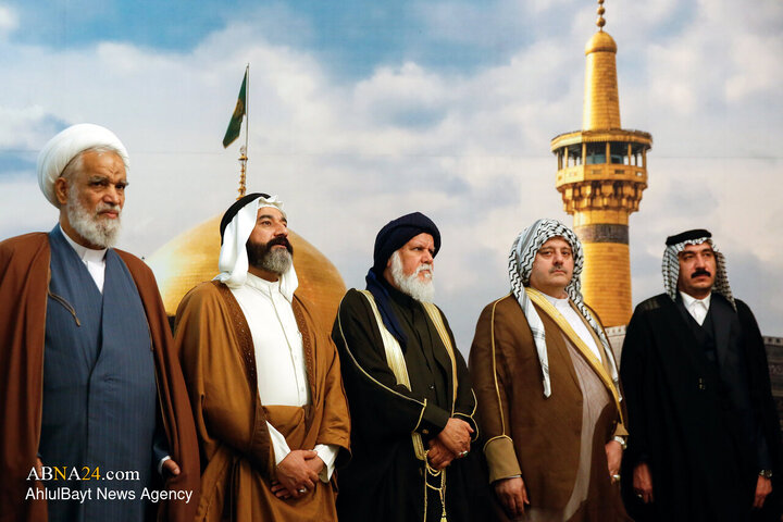 استقبال از شیوخ عشایر عراق در فرودگاه شهید هاشمی‌نژاد مشهد