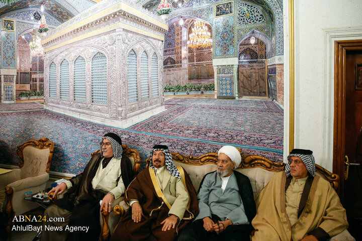 استقبال از شیوخ عشایر عراق در فرودگاه شهید هاشمی‌نژاد مشهد