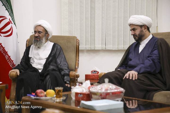 دیدار آیت الله معتوق با دبیر کل مجمع جهانی اهل بیت(ع)