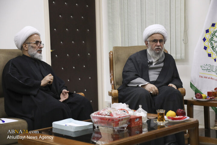 دیدار آیت الله معتوق با دبیر کل مجمع جهانی اهل بیت(ع)