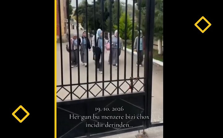 Video | 19.10.2026 Hicablı məktəb şagirdləri məktəbə hələ də buraxılmır