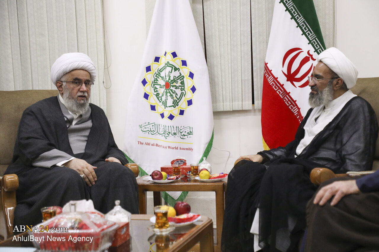 Pagpupulong ni Ayatollah Maatouq sa Kalihim-Heneral ng Pandaigdigang Asembleya ng Ahl al-Bayt (a.s.)
