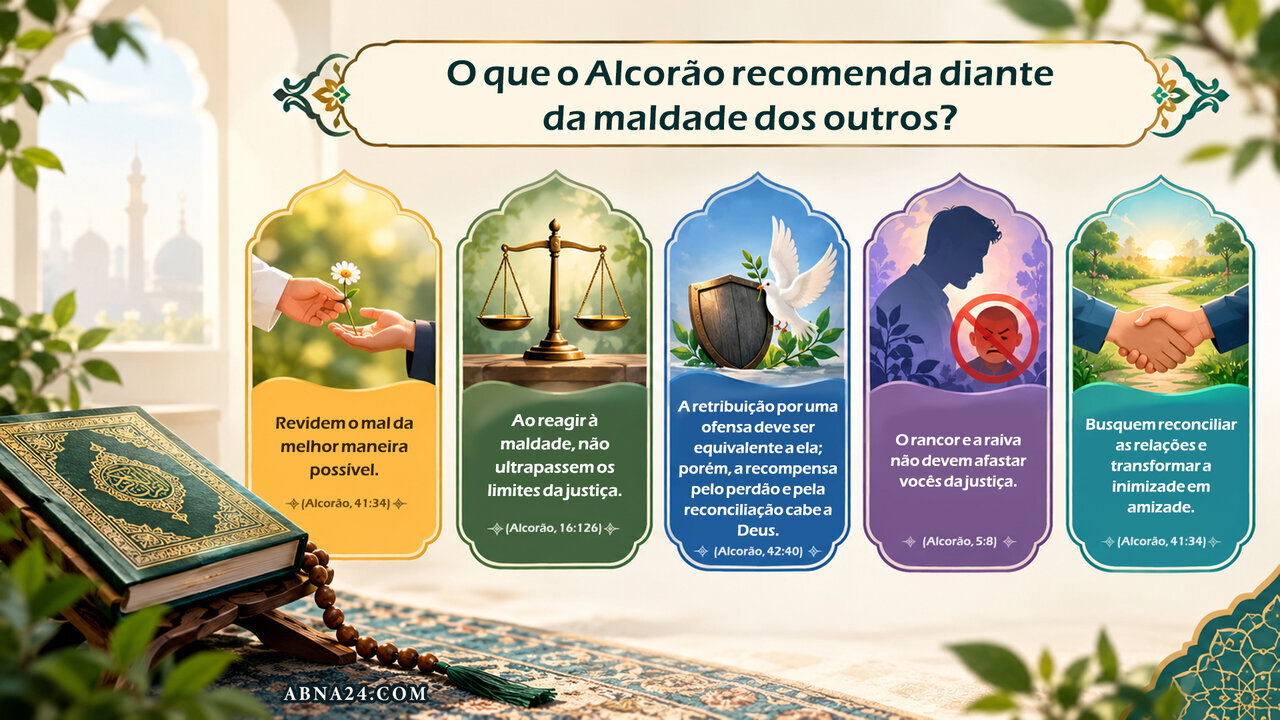 O que o Alcorão recomenda diante das atitudes ruins dos outros?