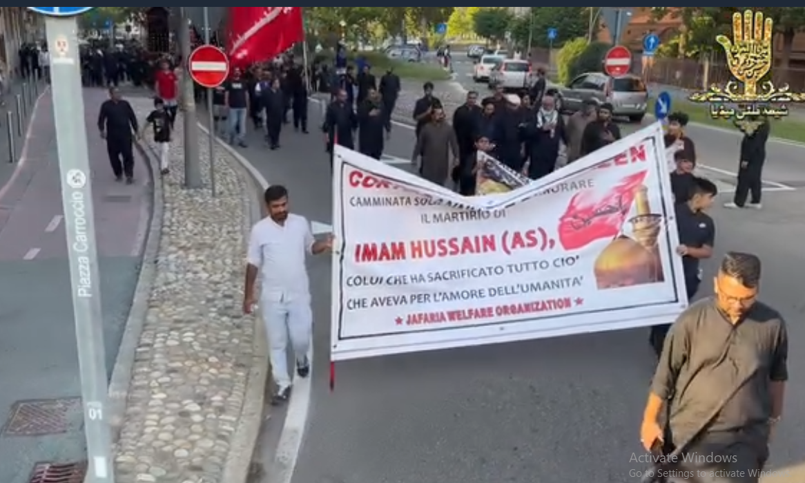 فیدیو/ مسيرة أربعينية الإمام الحسين (ع) في مدينة لنيانو الايطالية