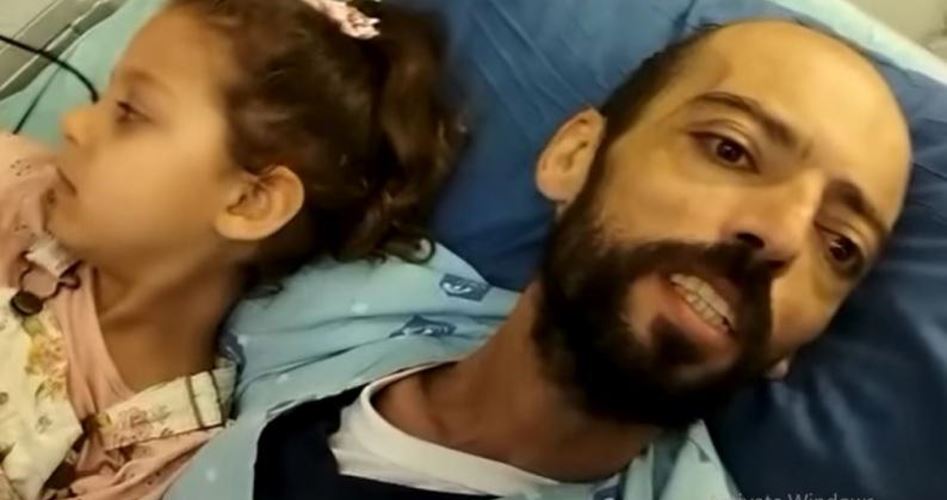 Palestinian prisoner Khalil Awawda meets his mother, daughters after 6 months on hunger strike