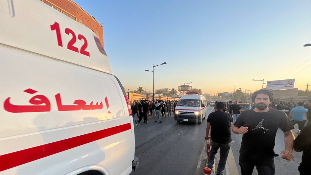ارتفاع عدد المصابين من المتظاهرين في الخضراء وسط بغداد 