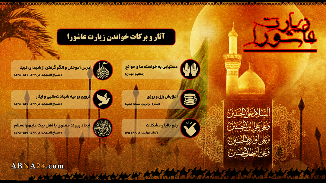 اینفوگرافی / آثار و برکات خواندن زیارت عاشورا