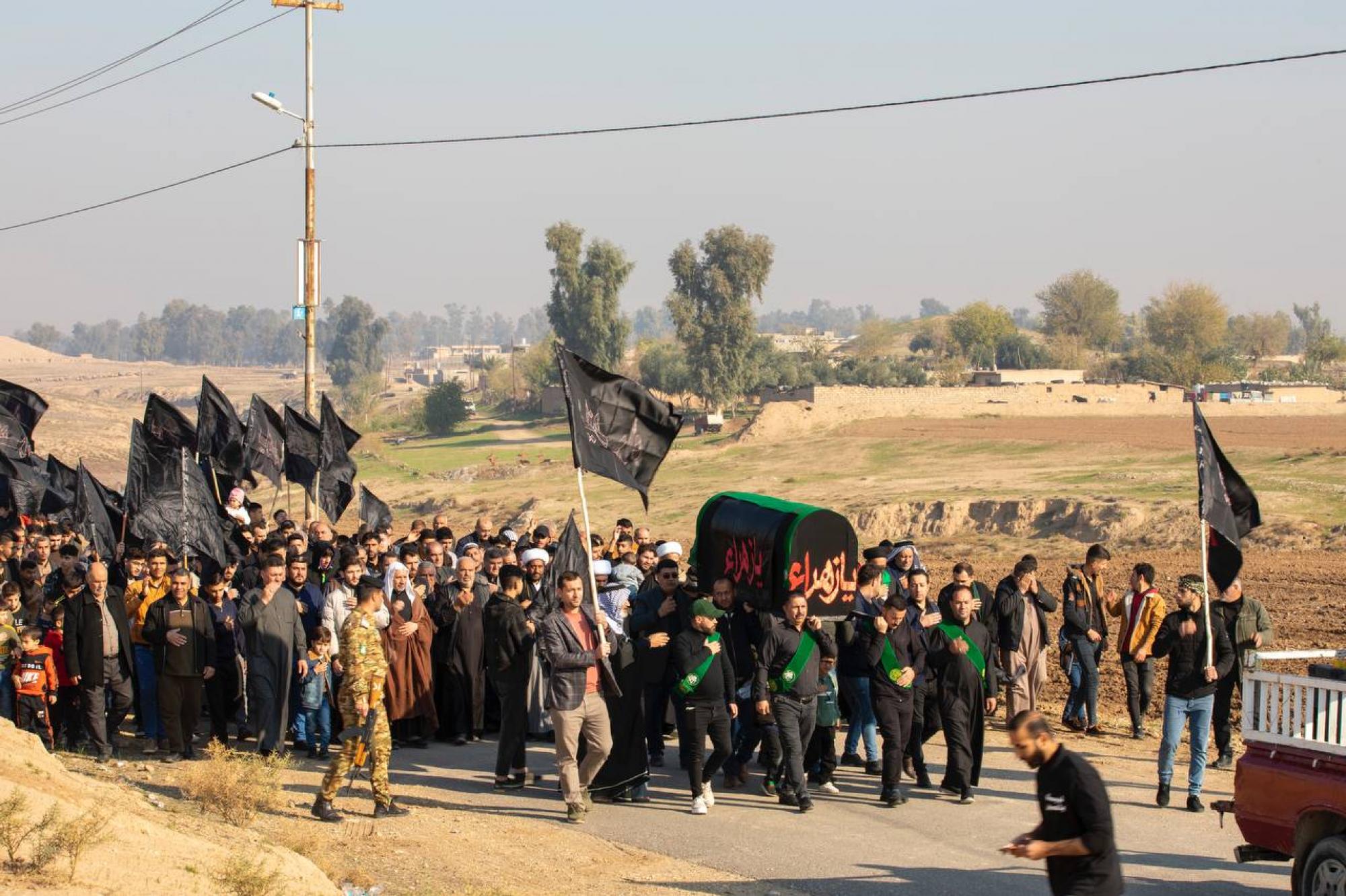 A Fatimid funeral procession roams the streets of Mosul