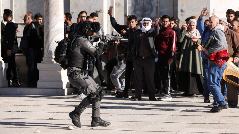 Zionist soldiers attack Palestinians on celebration for Morocco team's victory