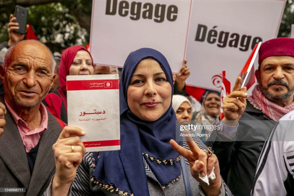 تظاهرات گسترده در تونس علیه قیس سعید + تصاویر