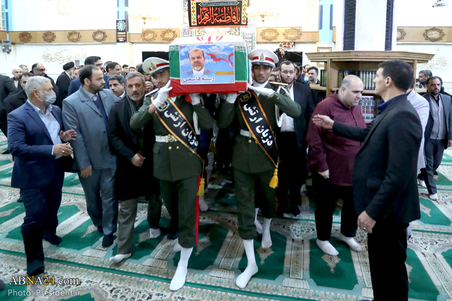 Фоторепортаж/ Церемония похорон инженера Ростама Гасеми, бывшего министра дорог и городского развития Ирана Ростам Гасеми