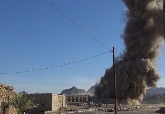 قصف صاروخي لتحالف العدوان على محافظة صعدة