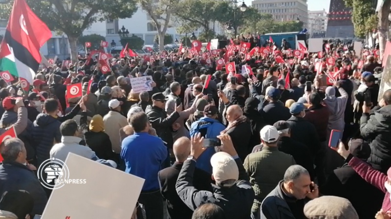 Tunus'taki Kays Said karşıtı gösteriler 