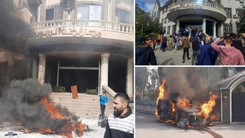 Мятежники атаковали здание мухафазы Сувайда в Сирии