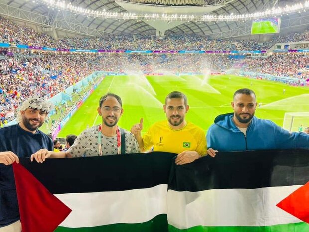 کاریکاتور/ فلسطین غایب پیروز جام ‎جهانی!!