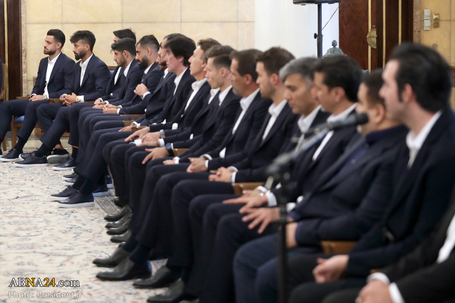 Видеорепортаж/Церемония проводов сборной Ирана по футболу  президентом Ирана