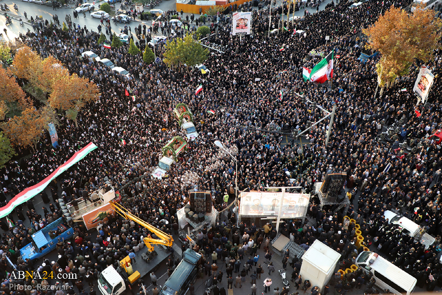 Фоторепортаж/ Церемония захоронения тела 3-х мучеников, защищавших безопасность в Мешхеде