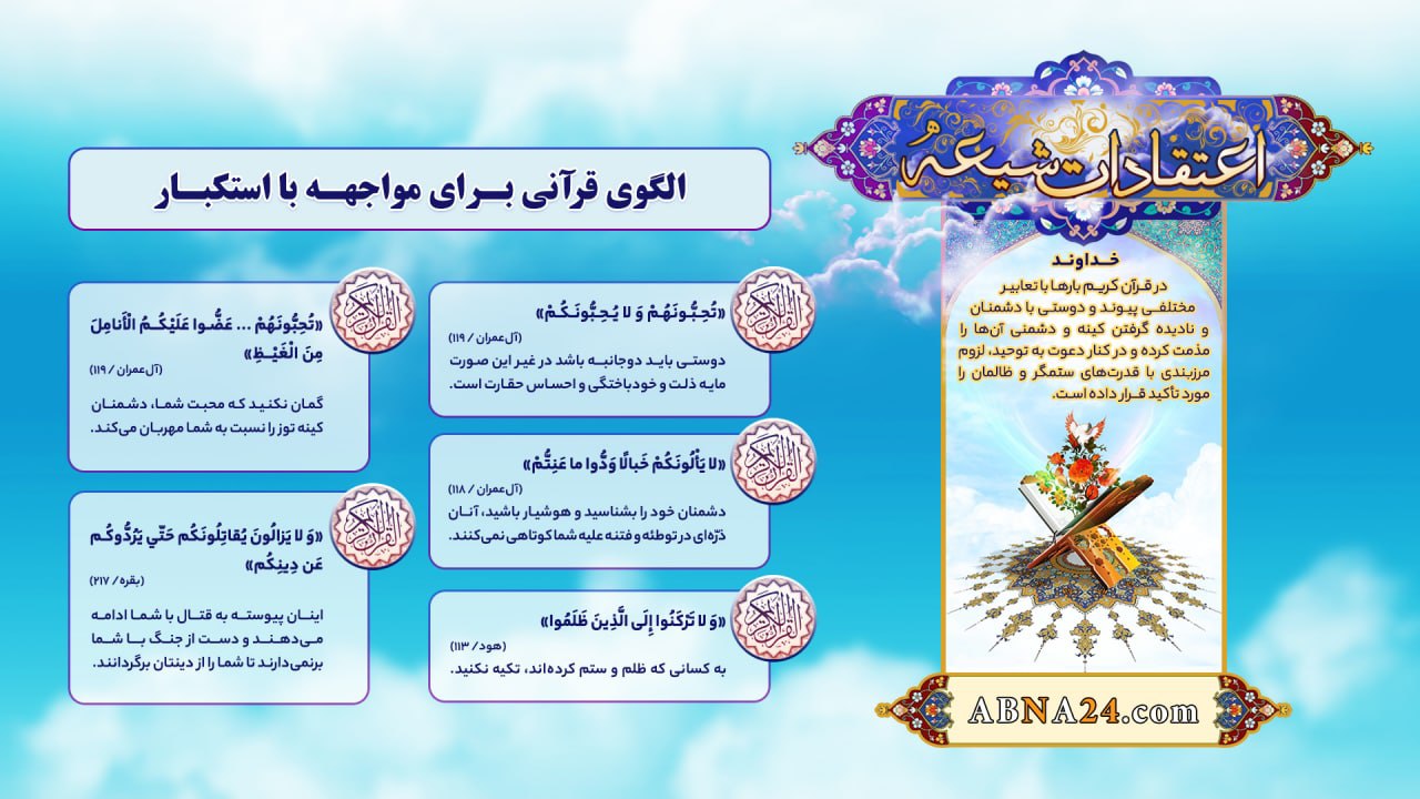 اینفوگرافی / الگوی قرآنی برای مواجهه با استکبار