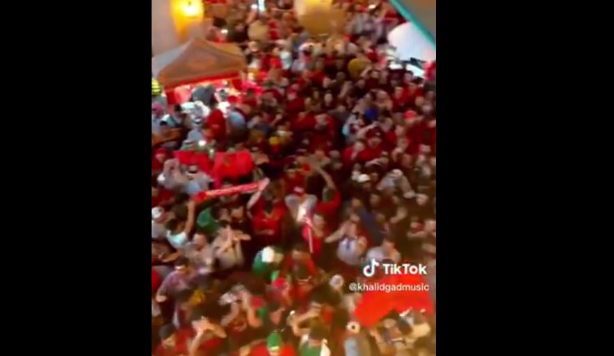 Video: Moroccan fans cheer for Palestine after victory against Belgium, during Qatar World Cup