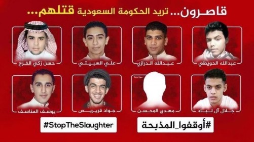 Acht saudischen Minderjährigen droht wegen erfundener Terrorvorwürfe die Hinrichtung