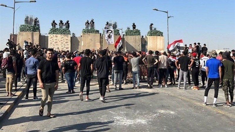 Акция протеста иракцев в Багдаде