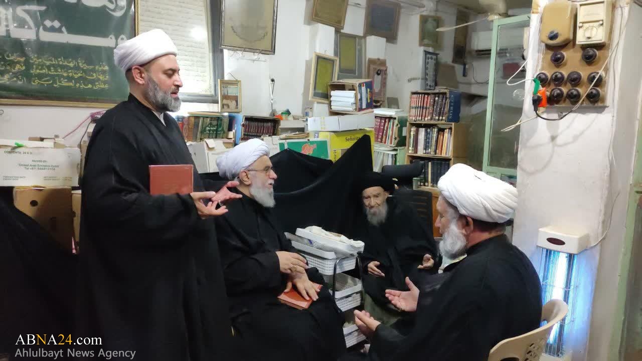 Secretary-General of AhlulBayt World Assembly met with Ayatollah Sayed Mohammad Mahdi Al-Kharsan (+Photos)