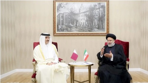 カタール首長がイラン大統領と会談　CICA首脳会合の傍ら