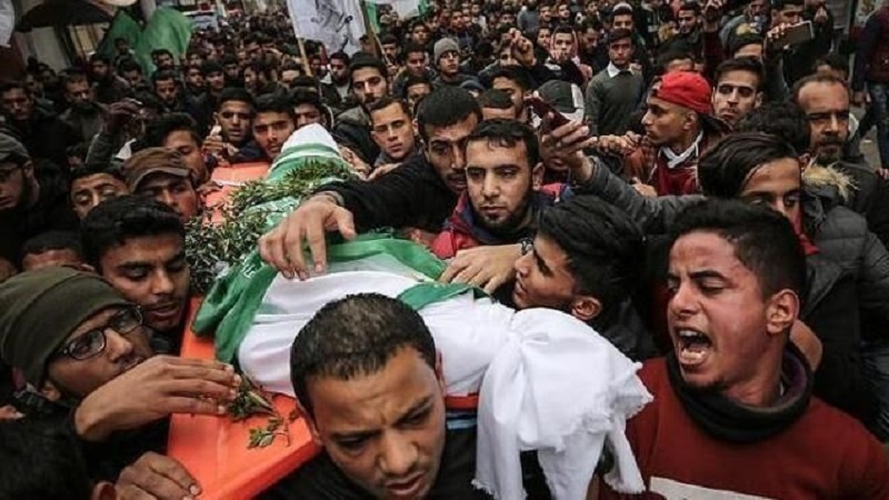 Funerali del palestinese ucciso da militari sionisti Funerali del palestinese ucciso da militari sionisti