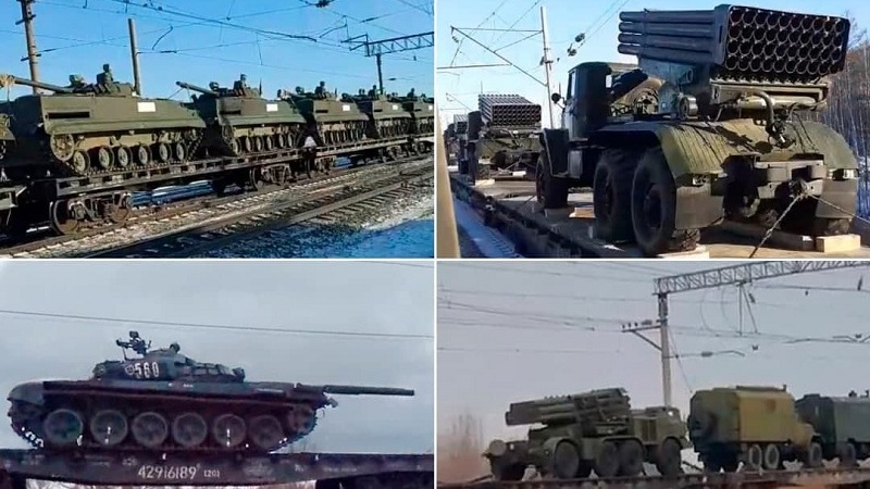 Ratusan Tank dan Kendaraan Militer Rusia Masuki Belarus
