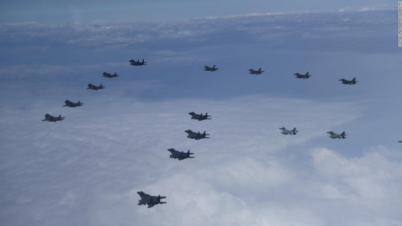 米韓、今月末から大規模な合同空中訓練を実施へ