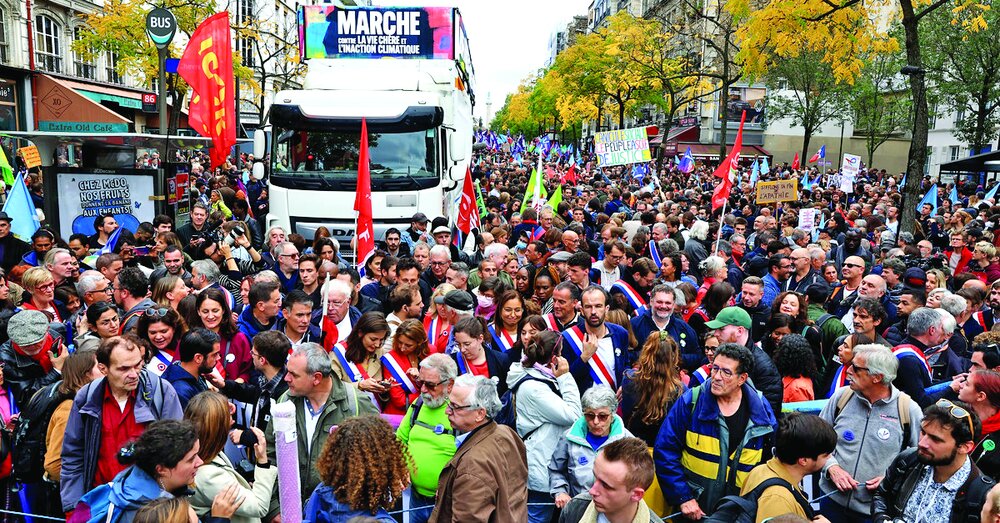 Huge protests in Europe against rising living costs