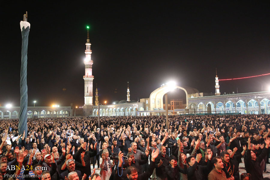 تقرير مصور / مشاركة واسعة في مجلس عزاء بمناسبة استشهاد الإمام الرضا (ع) بمسجد جمكران المقدس