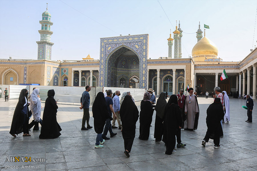 Фоторепортаж/ Присутствие 120 американских мусульман в храме Хазрата Масуме (мир ей)