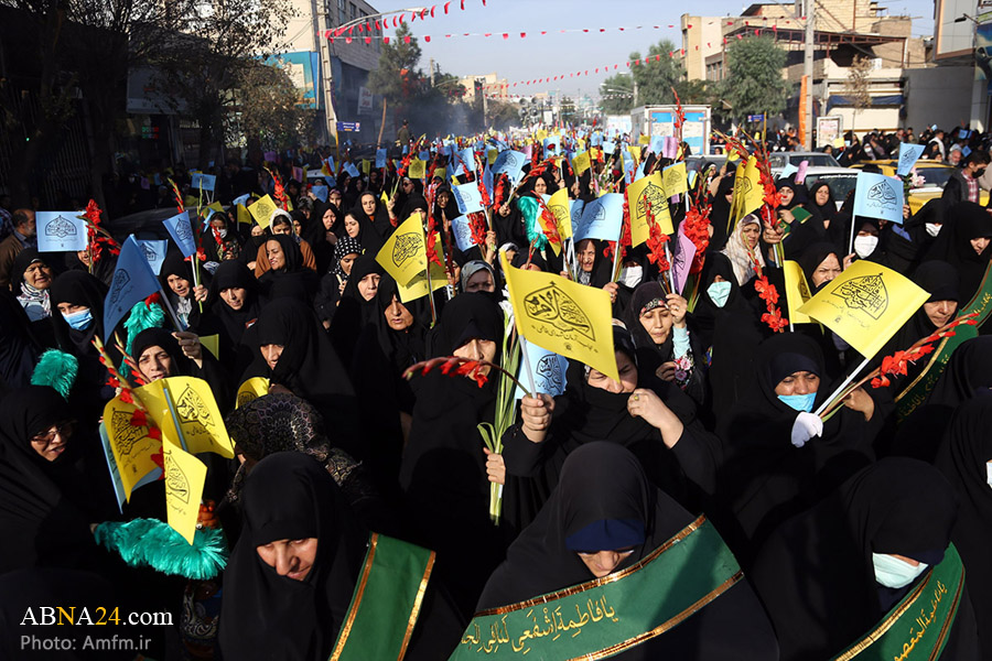 Фоторепортаж/ Приветствие символической колонны прибытия Хазрата Масуме (мир ей) в Кум