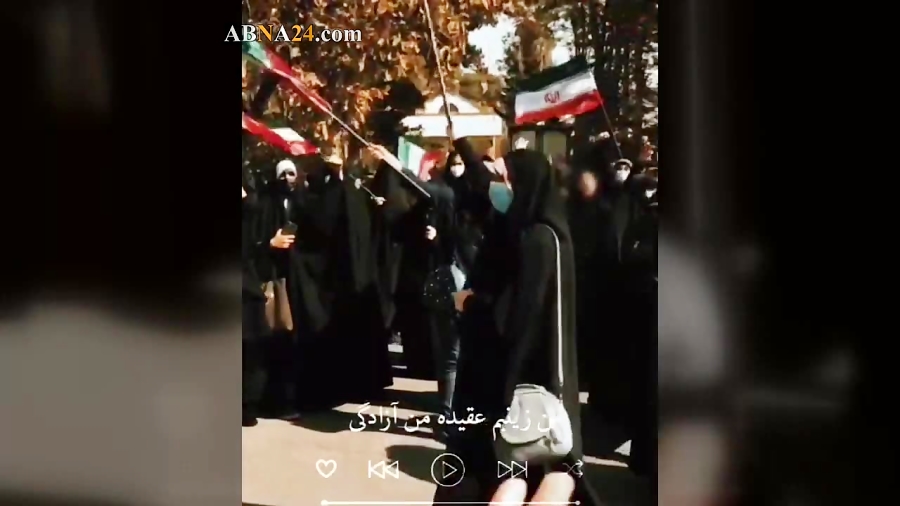 ویدیو/ خروش دختران انقلابی علیه دشمنان حجاب و عفاف در دانشگاه