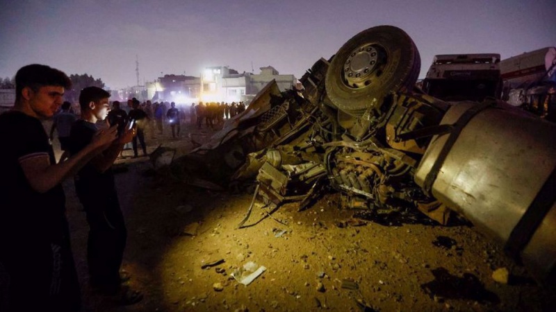 Truk Tangki Bensin di Baghdad Meledak