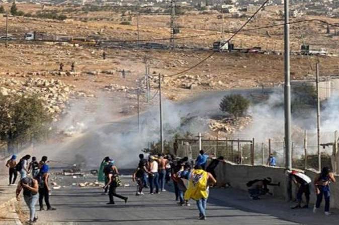 إصابة عشرات الطلبة الفلسطينيين بينهم جراء اعتداء قوات العدو عليهم في بيت لحم