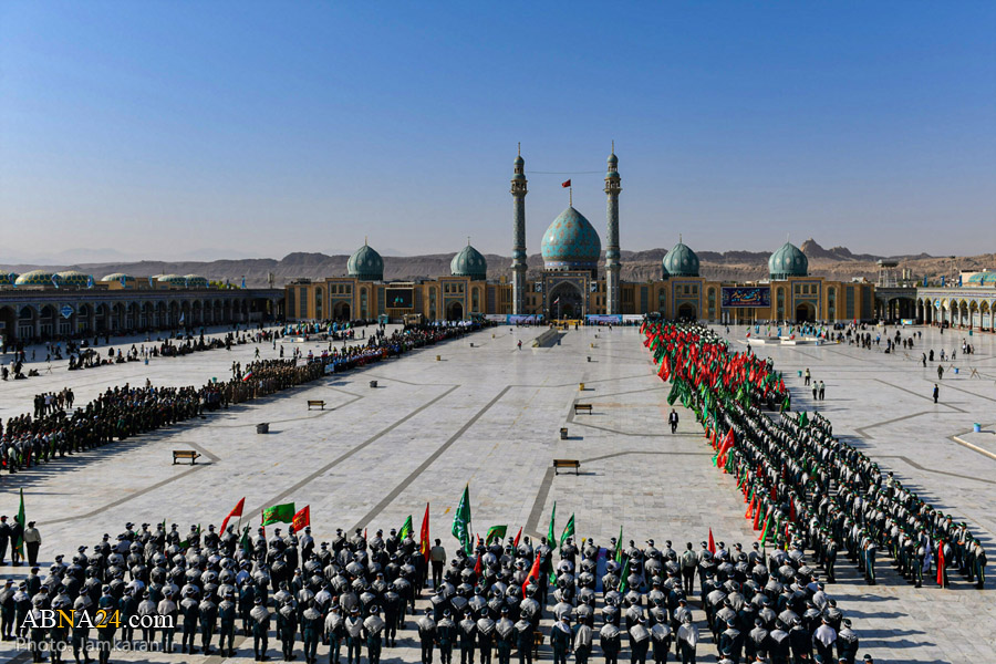 تقرير مصور / حفل كبير بمناسبة استلام الإمامة للإمام المهدي (عج) وتجديد البيعة له بمسجد جمكران