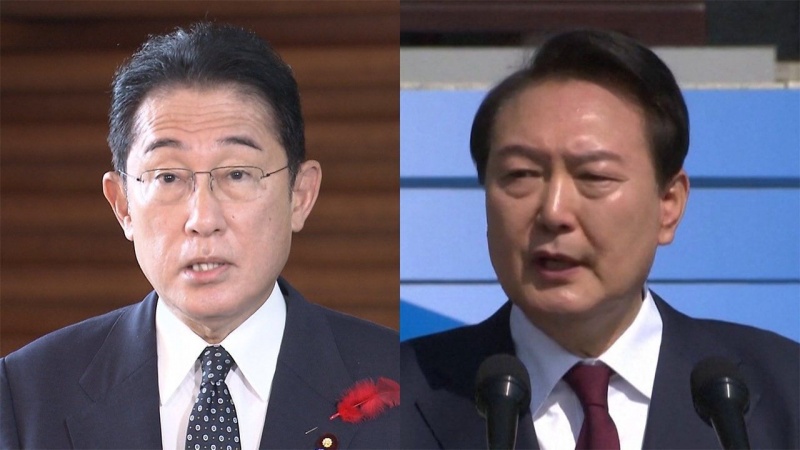 日韓電話首脳会談、北朝鮮対応で一致