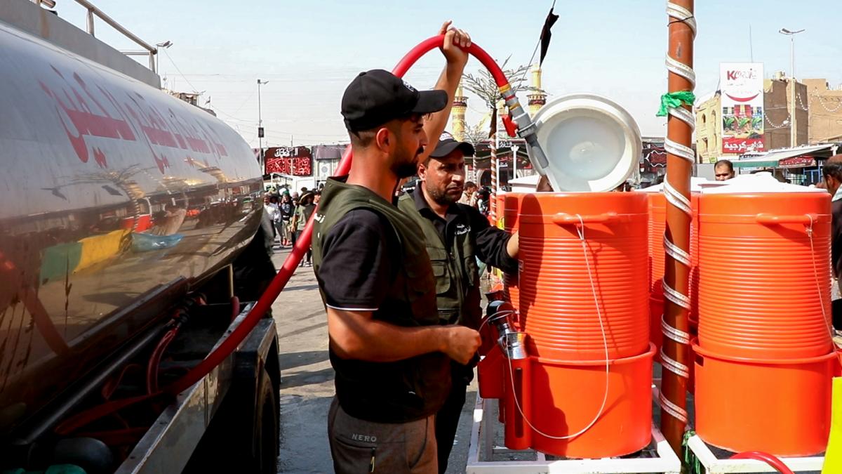 Karbala Water Unit is working at its maximum capacity to serve visitors of Arbaeen