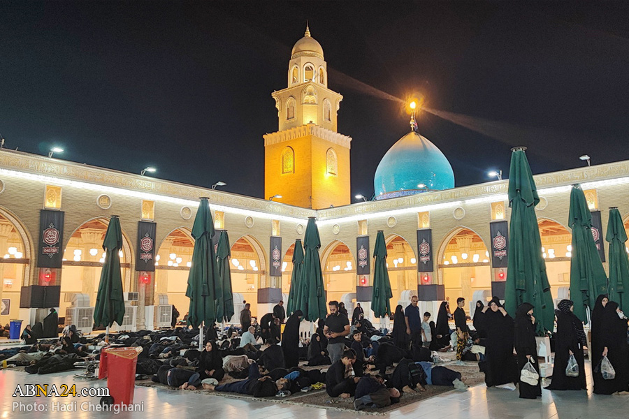 تقرير مصور / حضور زوار الأربعين الحسيني في مسجد الكوفة المعظم