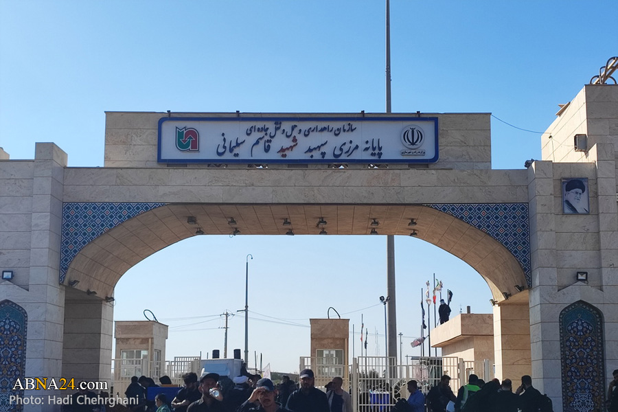 تقرير مصور / دخول زوار الأربعين الحسيني من مهران الحدودية الى إيران