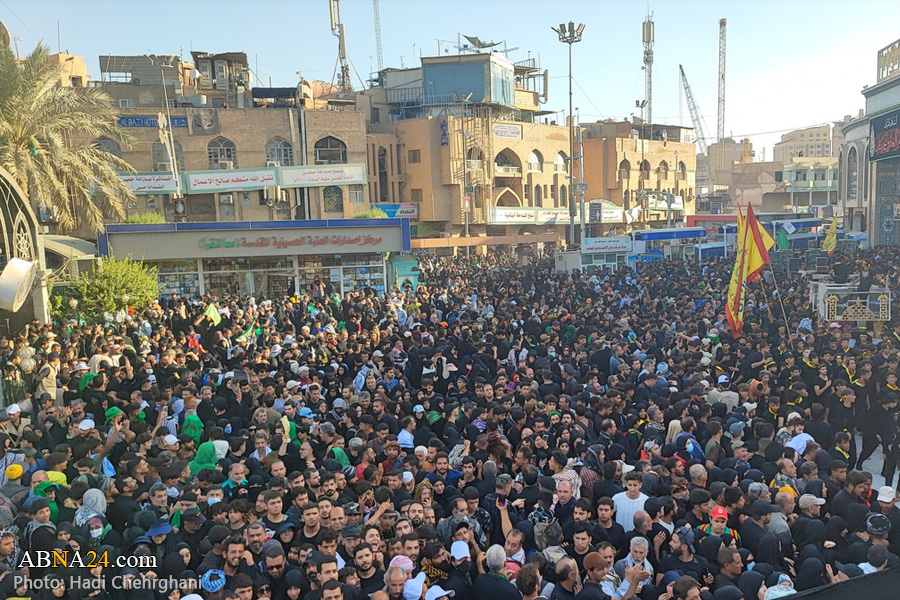 تقرير مصور / حضور حماسي للمعزيين الحسينيين في حرم ابي الفضل العباس (ع)