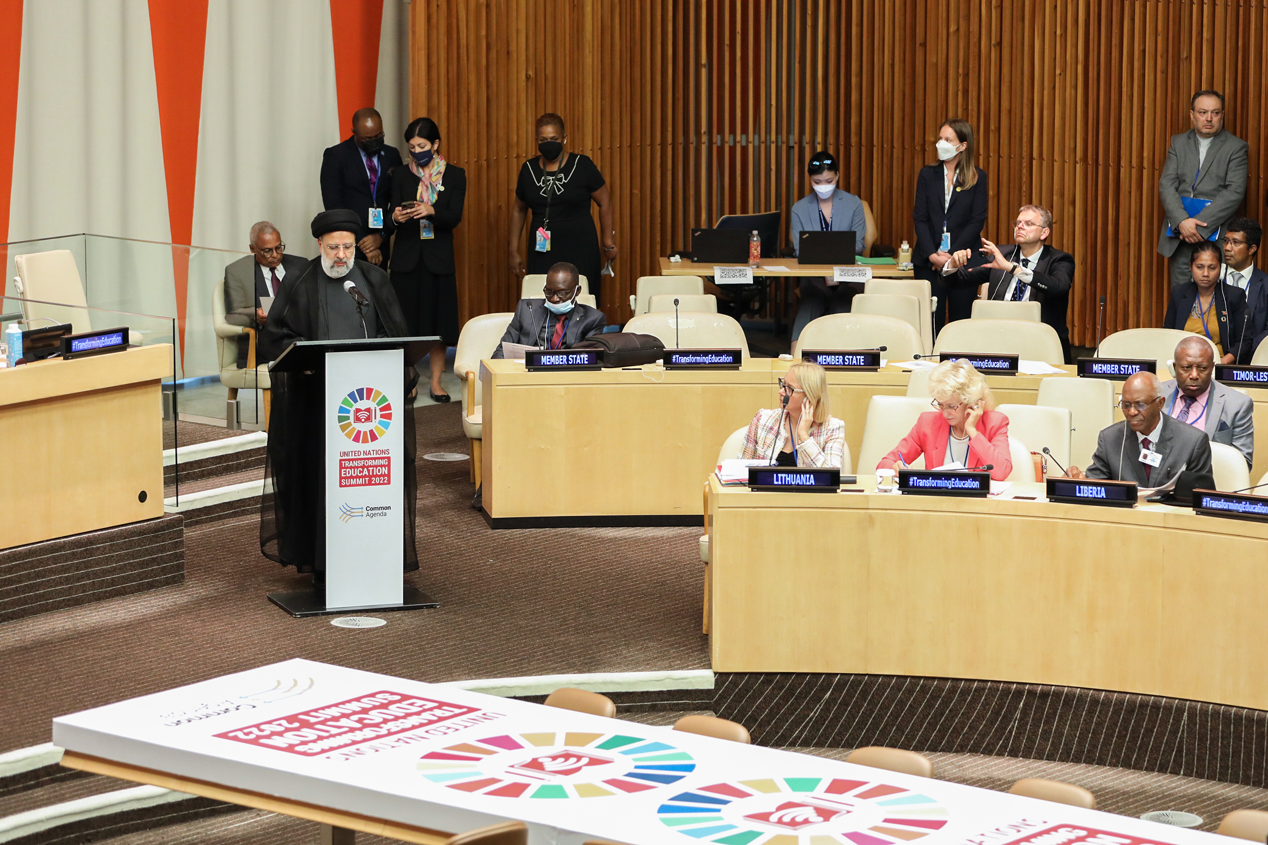 Ayatollah Raisi at Transforming Education Summit organised by UNESCO