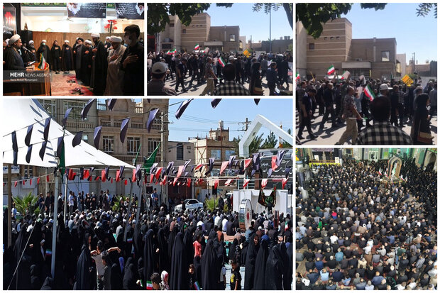 تجمع أمة رسول الله (ص) من بحر قزوين إلى الخليج الفارسي/الشعب الايراني يدين تدنيس المقدسات